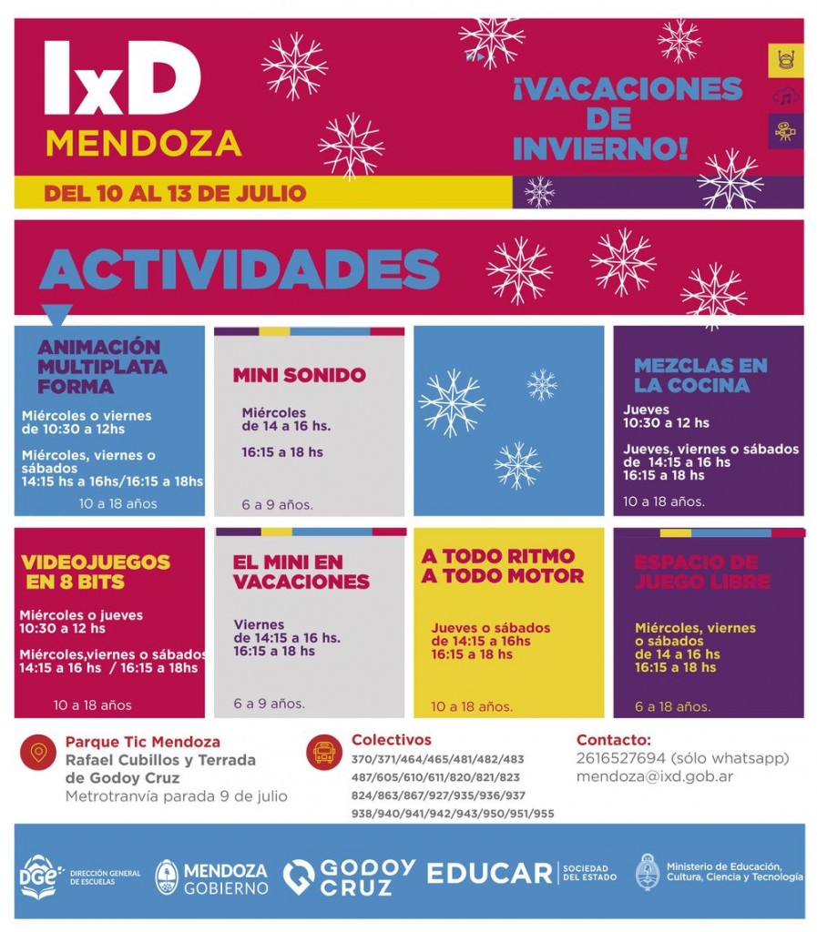 Vacaciones de invierno la propuesta de Infinito X Descubrir Prensa