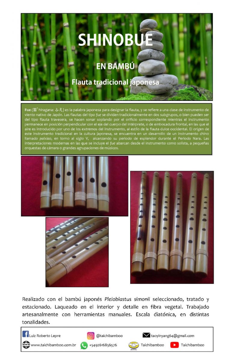 Shinobue Flauta Tradicional Japonesa Catálogo