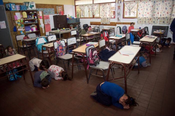 Las escuelas de Mendoza realizaron simulacros de sismo