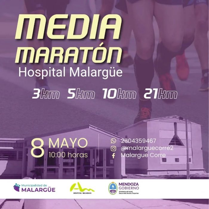 Becerra y Abarca, los ganadores de la Media Maratón Hospital Malargüe